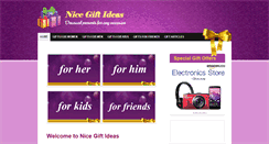 Desktop Screenshot of nice-gift-ideas.com